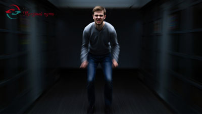 Мужчина агрессирует